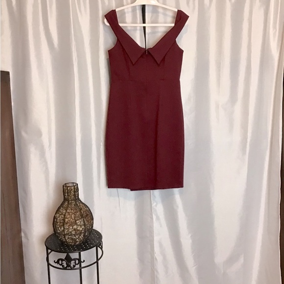 Lulu's Off-Shoulder Burgundy Mini Dress - Picture 7 of 13